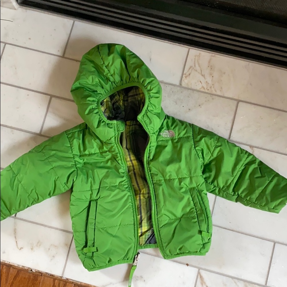 Boys 2T The North Face reversible coat.